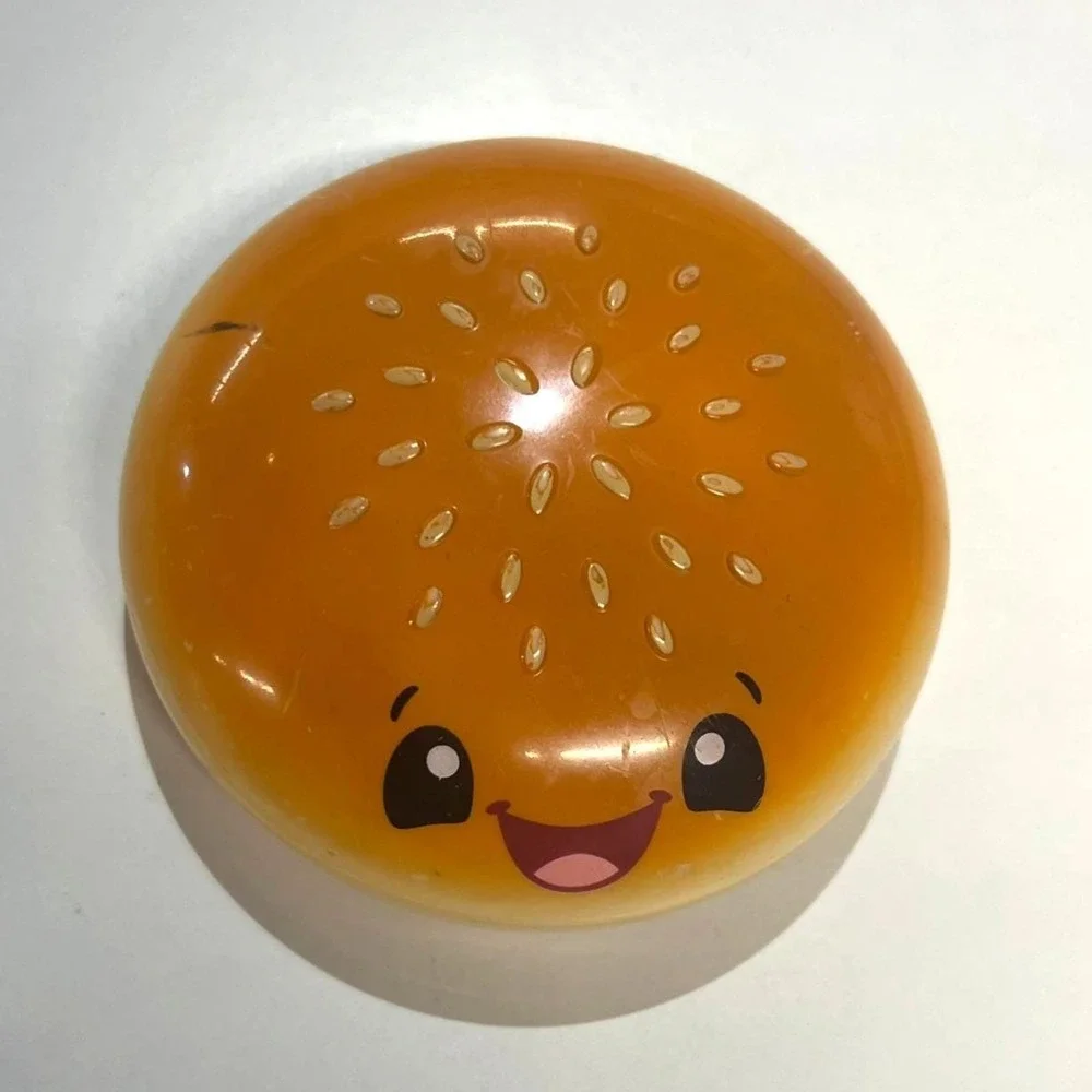 Bright Starts Stack 'N Spin Burger Musical Activity Stacker Toy Works See Video